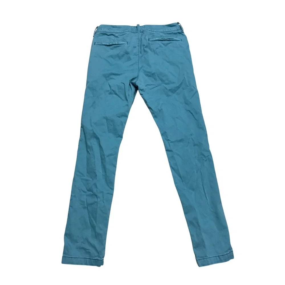 Hollister Skinny Chino Pants Teal Slim Fit Cotton Twill Men's Size 31x32